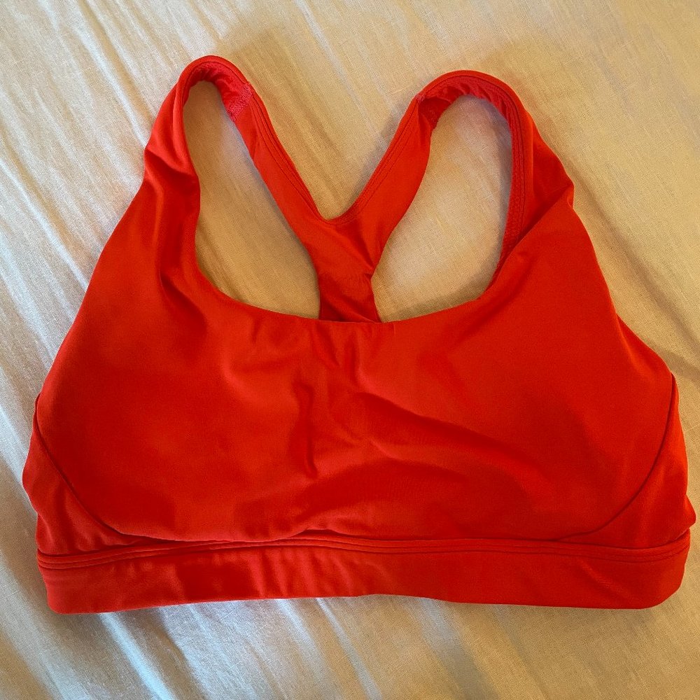 Athleta sports bra medium (orange)